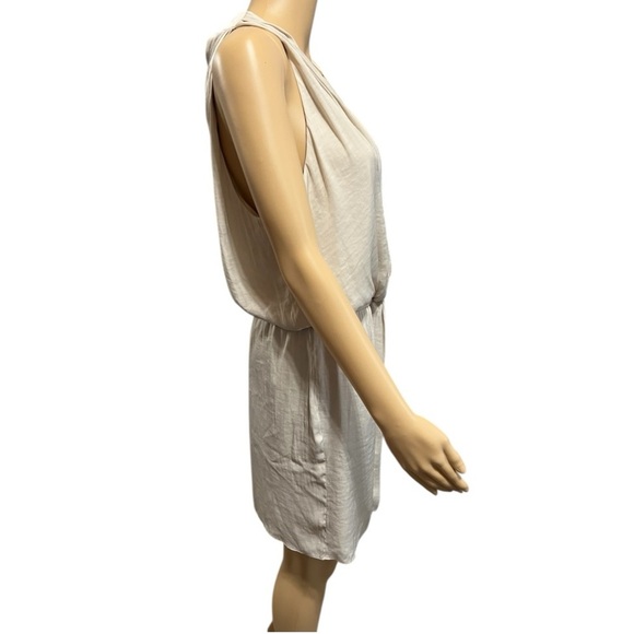 Naked Zebra Elegant Cream Sleeveless Dress Size Smalll - Picture 2 of 7